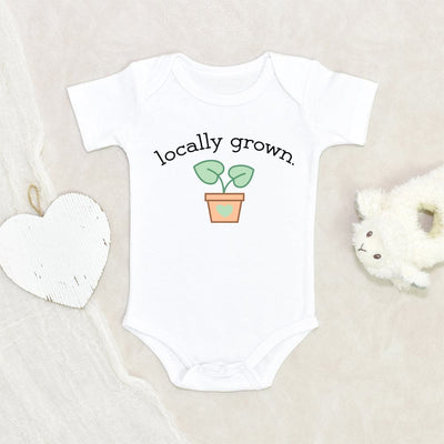 Plant Baby Onesie - Vegan Baby Clothes - Locally Grown Onesie - Cute Baby Clothes