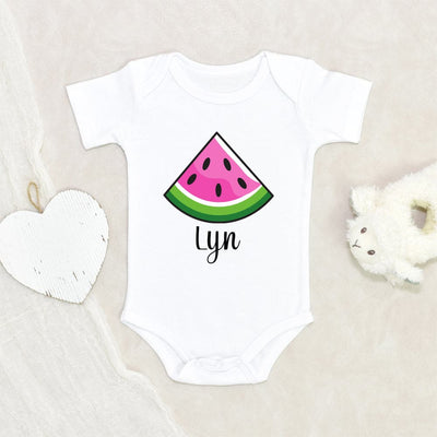 Cute Newborn Personalization Onesie - Watermelon Custom Baby Onesie - Cute Newborn Gift Baby Onesie - Custom Onesie
