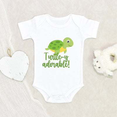 Turtle Baby Onesie - Cute Turtle Baby Onesie - Turtley Adorable Onesie