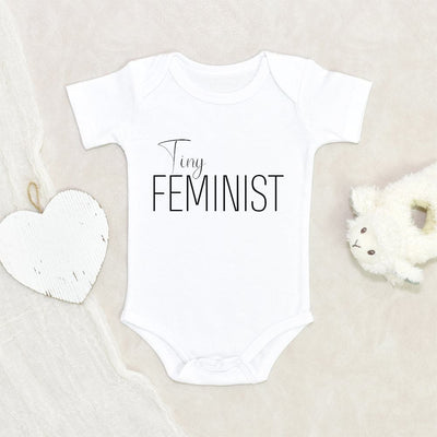 Cute Feminist Onesie - Tiny Feminist Onesie - Girl Power Baby Clothes - Pee On The Patriarchy Onesie