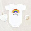Rainbow Baby Boy Clothes - Rainbow Baby Onesie - Blue Rainbow Baby Clothes - Cute Rainbow Baby Boy Gift