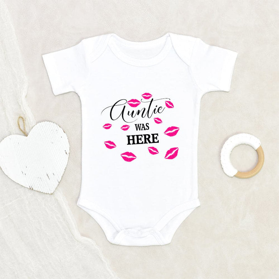 Auntie Baby Onesie - Auntie Kisses Baby Onesie - Cute Baby Clothes - Auntie Was Here Onesie