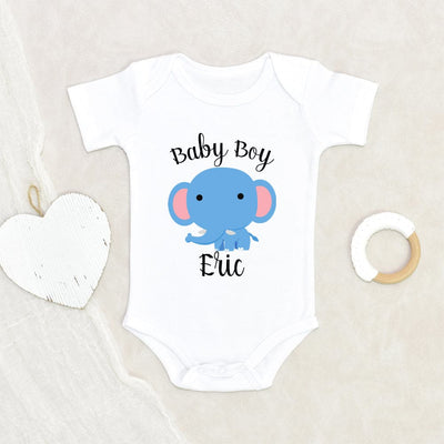 Custom Baby Gift - Newborn Personalization Onesie - Baby Boy Onesie - Pregnancy Reveal Onesie - Name Announcement Custom Onesie
