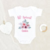 Plant Baby Clothes - Custom Girls Name Onesie - Lil Sprout Onesie - Personalized Baby Girl Onesie - Cute Floral Baby Onesie