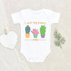 Funny Onesie - Succulent Cactus Onesie - I Wet My Plants Onesie - Funny Plant Onesie - Baby Shower Gift - Cute Baby Clothes