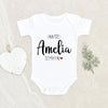 Newborn Baby Gift - Personalization Love Onesie - Auntie Is My Fav Reveal Onesie - Pregnancy Reveal Aunt Onesie - Custom Onesie