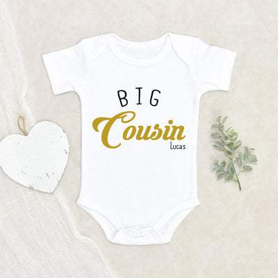 Big Cousin Onesie - Cousin Baby Announcement Onesie - Cute Baby Clothes - New Nephew Or Niece Onesie