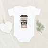 Coffee Baby Onesie - Breastfed Baby Onesie - Breast Milk Latte Baby Onesie - Cute Latte Onesie