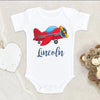 Personalized Airplane Shirt - Name Toddler Shirt - Custom Baby Boy, Name Onesie