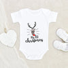 My 1st Christmas Baby Onesie - Cute Reindeer Baby Clothes - First Christmas Baby Onesie