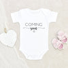 Coming Soon Baby Onesie - Pregnancy Baby Reveal Baby Clothes - Pregnancy Announcement Baby Onesies
