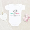 Wild One Boho Onesie - Baby Girl Shower Gift - Wild One Baby Onesie