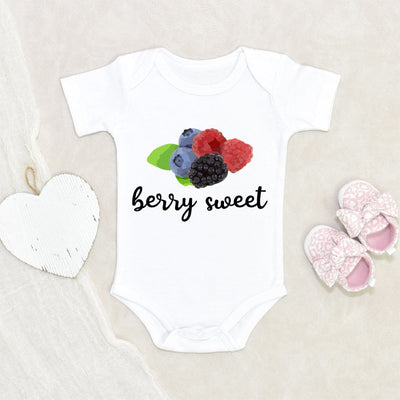 Boho Wildflower Onesie - Berry Sweet Onesie - Flower Onesie - Cute Berry Baby Onesie