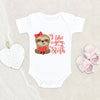 Cute Valentines Day Baby Girl Onesie - I Like You A Sloth Onesie - Valentines Sloth Baby Onesie