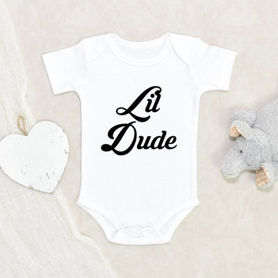 Minimalist Baby Onesie - Little Dude Onesie - Cute Baby Clothes - Cute Baby Boy Onesie