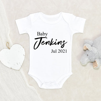 Pregnancy Reveal - Customized Baby Clothes - Baby Onesie Announcement - Baby Announcement Onesie - Personalized Baby Onesie - Pregnancy Announcement Onesie
