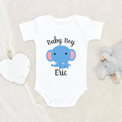 Custom Baby Gift - Newborn Personalization Onesie - Baby Boy Onesie - Pregnancy Reveal Onesie - Name Announcement Custom Onesie