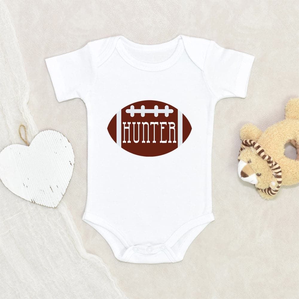 Baby Bodysuit - Custom Personalized Baseball Jersey 0-3 Months / White