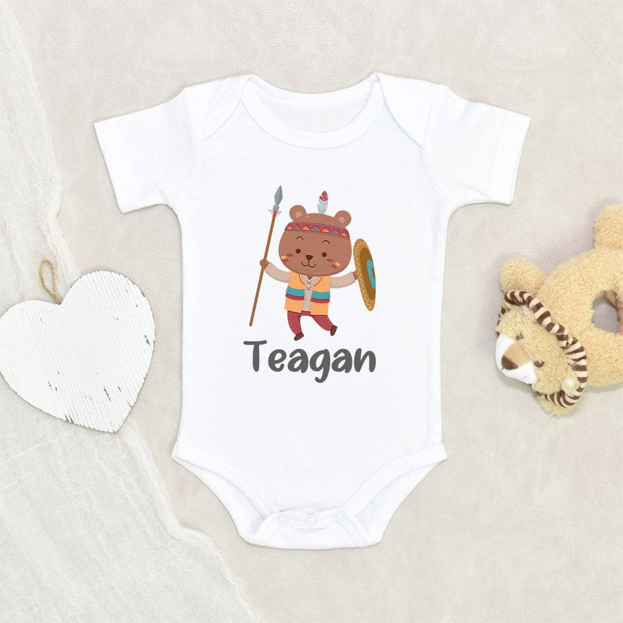 Personalized Boy Coming Home Onesie - Bear Custom Name Onesie - Baby Shower Gift - Baby Boy Clothes - Personalized Baby Boy Name Onesie