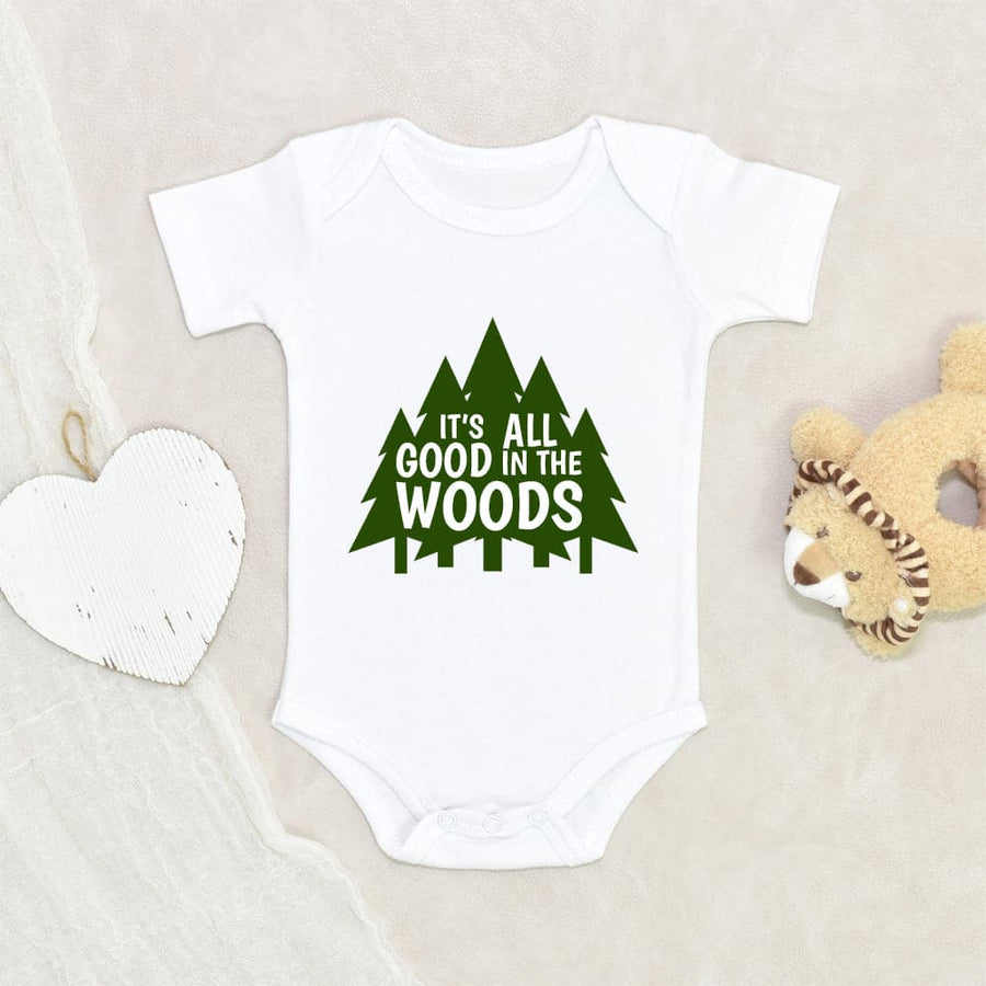 Little Camper Baby Clothes - Adventure Onesie - It's All Good In The Woods Onesie - Hiking Baby Onesie