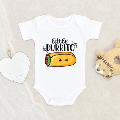 Funny Baby Shower Gift - Taco Onesie - Little Burrito Onesie - Funny Baby Clothes - Food Onesie