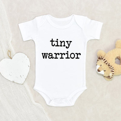 Tiny Warrior Baby Onesie - Cute Baby Onesie - NICU Graduate - NICU Baby Onesie