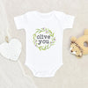 Food Pun Onesie - Cute Olive Baby Onesie - Baby Clothes - Loved Baby - Olive You Baby Onesie