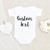 Baby Shower Gift Custom Text Personalized Baby Onesie Birth Reveal Baby Onesie Custom Name Baby Onesie Pregnancy Announcement Onesie