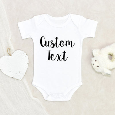 Baby Shower Gift Custom Text Personalized Baby Onesie Birth Reveal Baby Onesie Custom Name Baby Onesie Pregnancy Announcement Onesie
