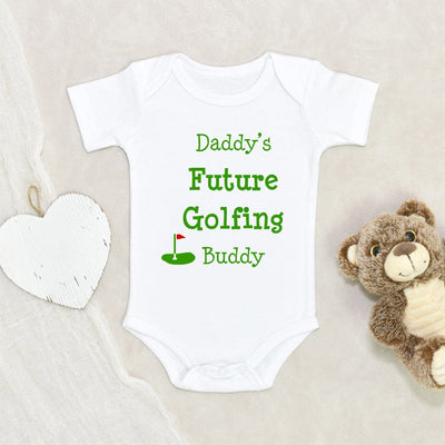 Golf Lover Baby Onesie Golf Buddy Baby Clothes Daddy's Future Golfing Buddy Baby Onesie Baby Shower Gift Unique Baby Onesie