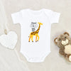 Newborn Baby Onesie - Giraffe Baby Clothes - Stand Tall Little One Baby Onesie - Cute Animal Baby Onesie - Pregnancy Announcement Baby Onesie