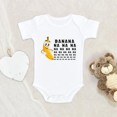 Baby Shower Gift Cute Baby Onesie Banana Minions Song Baby Onesie Funny Banana Fruit Baby Onesie Unique Baby Onesie