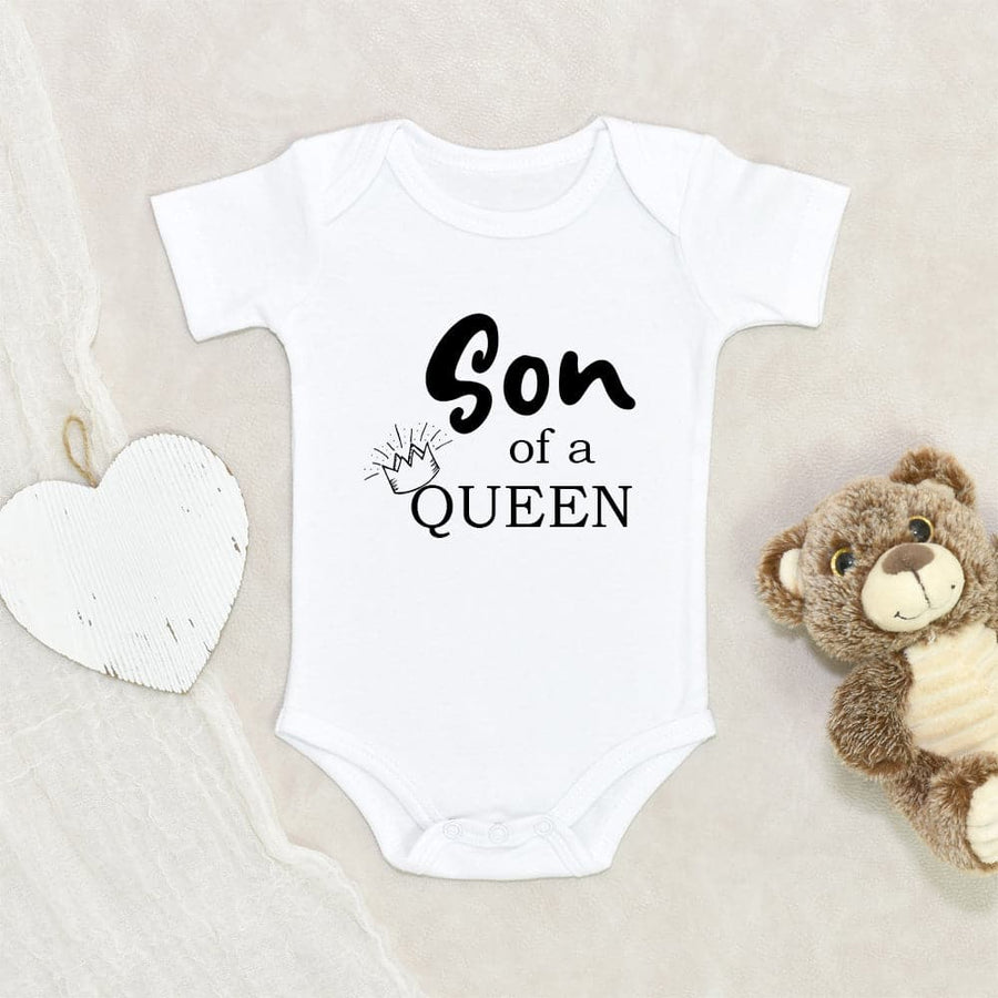 Prince Baby Onesie Baby Boy Onesie Son Of A Queen Baby Onesie Baby Shower Gift Unique Baby Onesie