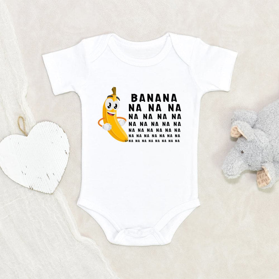 Baby Shower Gift Cute Baby Onesie Banana Minions Song Baby Onesie Funny Banana Fruit Baby Onesie Unique Baby Onesie