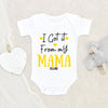 Custom Baby Onesie - I Got It From My Mama Onesie - Baby Onesie - Baby Girl Gift - Personalized Onesie
