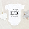 Grandparents Announcement Onesie - Pregnancy Reveal Onesie - I'm Thankful You're Going To Be My Grandparents - Cute Baby Onesie - Grandparent Baby Onesie