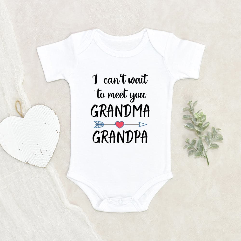 I Can't Wait to Meet You Grandpa and Grandma See You Soon Baby