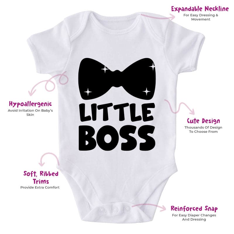 Little Boss-Onesie-Best Gift For Babies-Adorable Baby Clothes-Clothes For Baby-Best Gift For Papa-Best Gift For Mama-Cute Onesie