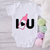 I ❤ U-Onesie-Best Gift For Babies-Adorable Baby Clothes-Clothes For Baby-Best Gift For Papa-Best Gift For Mama-Cute Onesie