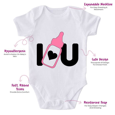I ❤ U-Onesie-Best Gift For Babies-Adorable Baby Clothes-Clothes For Baby-Best Gift For Papa-Best Gift For Mama-Cute Onesie