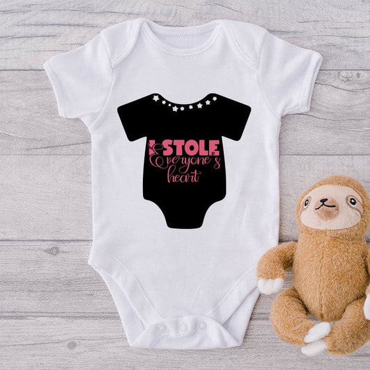 I Stole Everyone's Heart-Onesie-Best Gift For Babies-Adorable Baby Clothes-Clothes For Baby-Best Gift For Papa-Best Gift For Mama-Cute Onesie