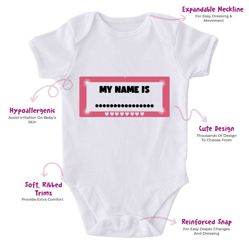 My Name Is...-Onesie-Best Gift For Babies-Adorable Baby Clothes-Clothes For Baby-Best Gift For Papa-Best Gift For Mama-Cute Onesie