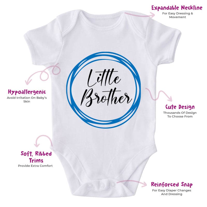 Little Brother-Onesie-Best Gift For Babies-Adorable Baby Clothes-Clothes For Baby-Best Gift For Papa-Best Gift For Mama-Cute Onesie