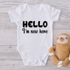 Hello I'm New Here-Onesie-Best Gift For Babies-Adorable Baby Clothes-Clothes For Baby-Best Gift For Papa-Best Gift For Mama-Cute Onesie