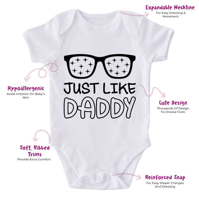 Just Like Daddy-Onesie-Best Gift For Babies-Adorable Baby Clothes-Clothes For Baby-Best Gift For Papa-Best Gift For Mama-Cute Onesie