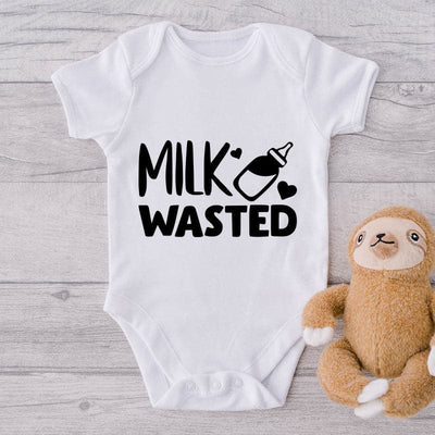 Milk Wasted-Onesie-Best Gift For Babies-Adorable Baby Clothes-Clothes For Baby-Best Gift For Papa-Best Gift For Mama-Cute Onesie