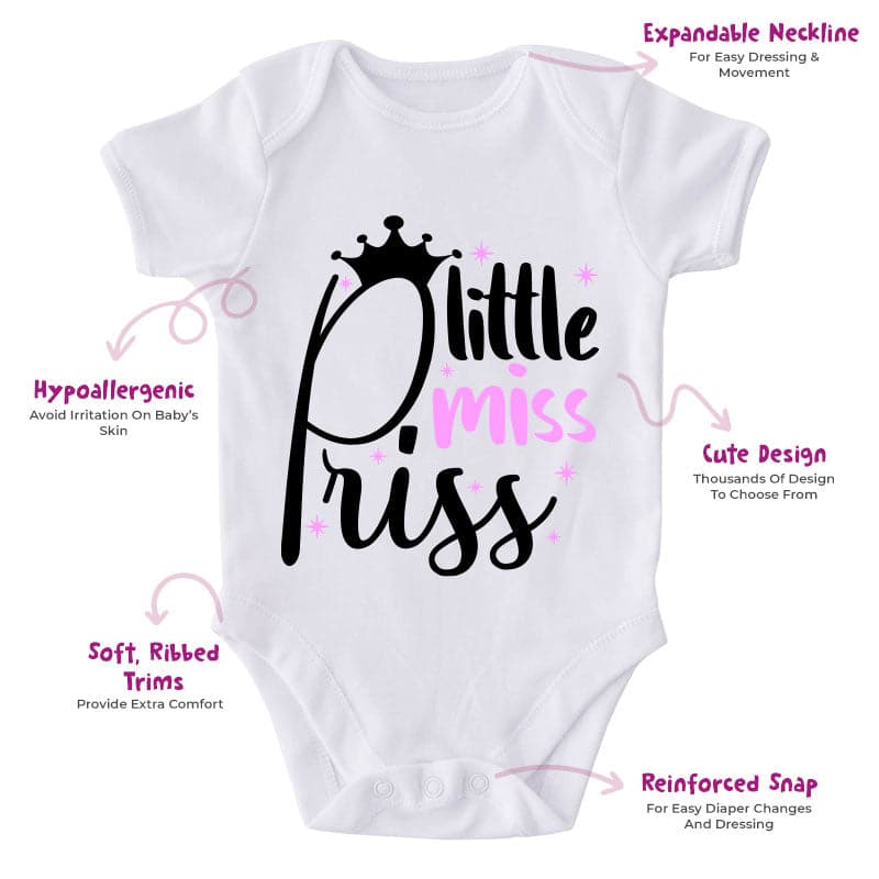 Little Miss Priss-Onesie-Best Gift For Babies-Adorable Baby Clothes-Clothes For Baby-Best Gift For Papa-Best Gift For Mama-Cute Onesie