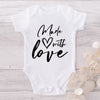 Made With Love-Onesie-Best Gift For Babies-Adorable Baby Clothes-Clothes For Baby-Best Gift For Papa-Best Gift For Mama-Cute Onesie