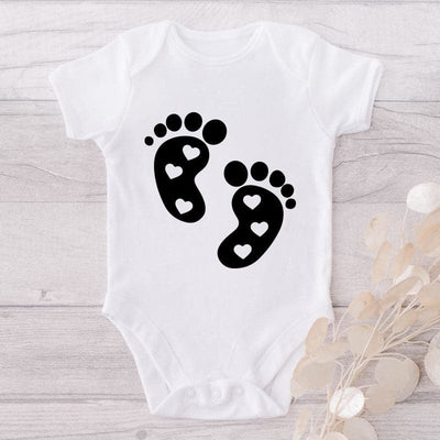 Footsteps-Onesie-Best Gift For Babies-Adorable Baby Clothes-Clothes For Baby-Best Gift For Papa-Best Gift For Mama-Cute Onesie