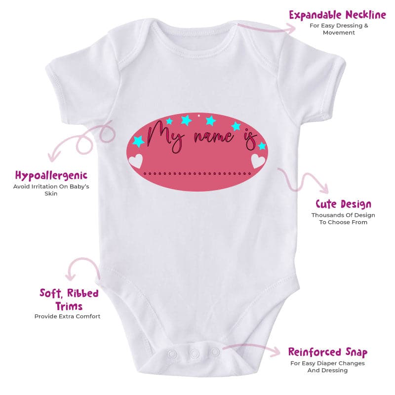 My Name Is...-Onesie-Best Gift For Babies-Adorable Baby Clothes-Clothes For Baby-Best Gift For Papa-Best Gift For Mama-Cute Onesie